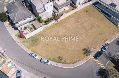 Terreno de esquina, em condomínio clube de alto padrão, à venda 486 m² - santa felicidade - curitiba/pr