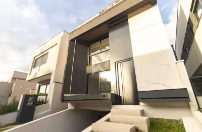 Sobrado triplex 231,87m², 3 suítes, terraço, 3 vagas - santa cândida, curitiba/pr - r$ 1.697.990,00