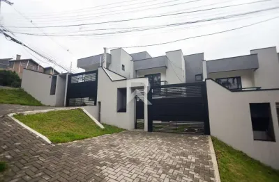 Novo sobrado moderno com 3 quartos, 106m², venda - santo inácio - curitiba/pr