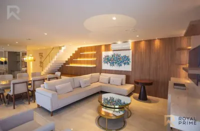 Cobertura mobiliada em cond clube com 3 suítes para locação - 217m2 - água verde, curitiba-pr