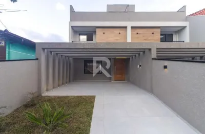 Casa triplex com jardim e face norte, 3 quartos 4 vagas à venda, 183 m² - portão - curitiba/pr