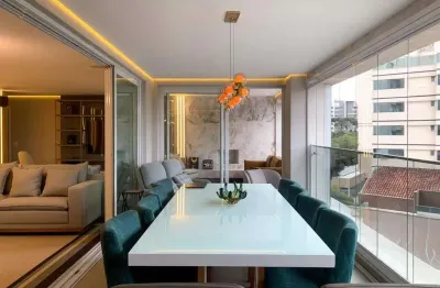 Apartamento mobiliado c/ ambientes integrados, 4 suítes e 255m² no ecoville p/ locação - curitiba/pr
