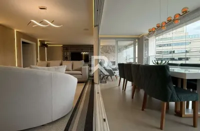 Apartamento mobiliado c/ ambientes integrados, 4 suítes e 255m² no ecoville p/ locação - curitiba/pr