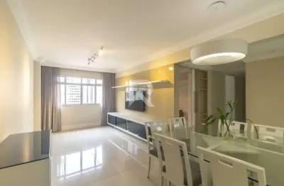 Apartamento semi mobiliado em andar alto com 3 quartos e 90m2 - bigorrilho - curitiba/pr