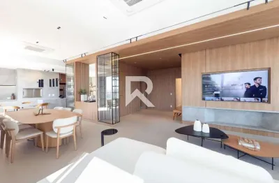Apt mobiliado em cond. clube, andar alto, vista livre, face norte com 4 suítes e 4 vagas para alugar - 246m2 - champagnat, curitiba