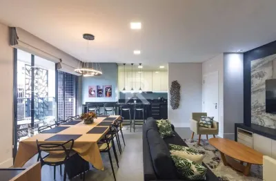 Apartamento com sacada gourmet, 3 suítes 2 vagas para locação, 122 m² - mercês - curitiba/pr