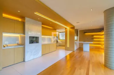 Apartamento semi mobiliado em cond. alto padrão com 4 suítes e varanda para aluguel - 459m2 - cabral, curitiba