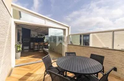 Cobertura com face norte, 2 quartos, 2 vagas à venda, 105 m² – portão – curitiba/pr