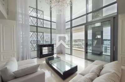 Apartamento mobiliado, face norte com 3 suítes 338m2 em cond. clube para alugar - champagnat, curitiba