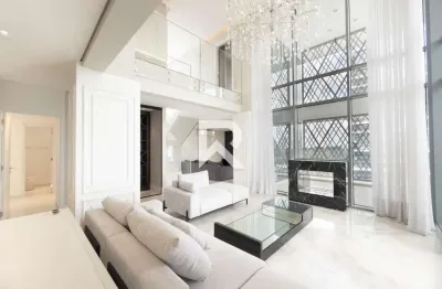 Apartamento mobiliado, face norte com 3 suítes 338m2 em cond. clube para alugar - champagnat, curitiba