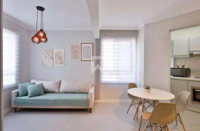 Apartamento mobiliado com face norte, 2 quartos sendo 1 suíte á venda – bigorrilho - curitiba/pr