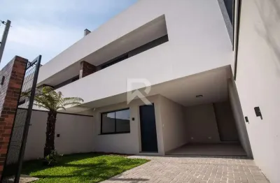 Sobrado alto padrão com terraço, 3 quartos 2 vagas à venda, 147 m² – santa felicidade – curitiba/pr