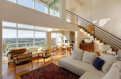 Apartamento duplex semi mobiliado em cond. clube com 4 quartos e 186m2 para venda - ecoville, curitiba