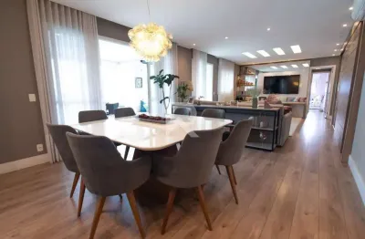 Apartamento mobiliado em condomínio fechado 3 quartos, 2 vagas, 166 m² – ecoville / curitiba/pr