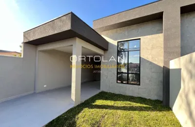 Casa térrea nova 101m² - 03 dormitórios – cidade jardim – são josé dos pinhais.