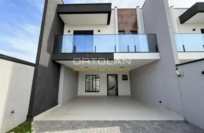 Sobrado alto padrão 177m² - 03 suítes - cruzeiro - são josé dos pinhais- pr