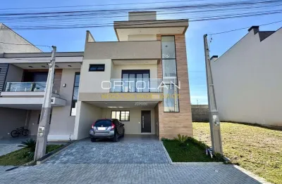 Triplex alto padrão em condomínio fechado 180m² - 03 dormitórios - costeira - são josé dos pinhais