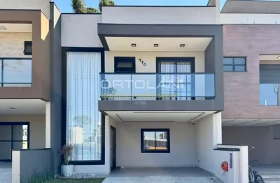 Sobrado alto padrão em condomínio 146 m² - 03 dormitórios - costeira - são josé dos pinhais-pr