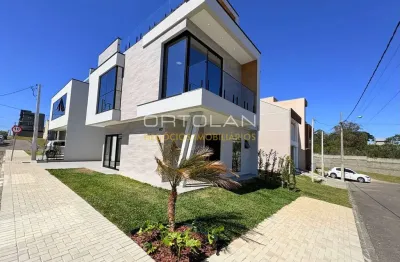 Triplex alto padrão em condomínio fechado 187m² - 03 dormitórios - costeira - são josé dos pinhais