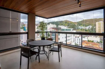 Apartamento 142 m² com 3 quartos, 1 suíte, 2 vagas, varanda gourmet, São Mateus, Juiz de Fora/MG