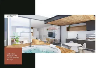 Cobertura 3 quartos  suíte de frente, terraço privativo, jacuzzi com 2 vagas de garagem numerada, playground e  brinquedoteca, piscina.