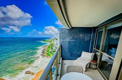 Apartamento com 1 quarto à venda na avenida oceânica, 2278, ondina, salvador, 44 m2 por r$ 1.130.000
