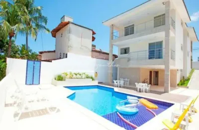Casa em condomínio fechado com 5 quartos à venda na alameda praia de barra grande, 3, vilas do atlantico, lauro de freitas, 595 m2 por r$ 1.600.000