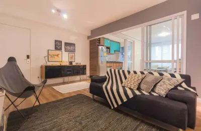 Apartamento com 2 dormitórios, sendo 1 suíte e 1 vaga de garagem no brooklin.