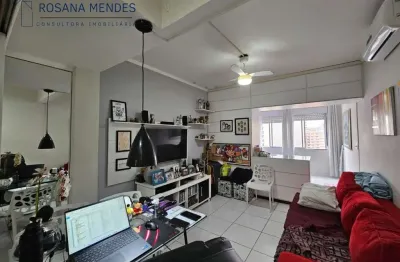 Apartamento para venda em santos, pompéia, 1 dormitório, 1 banheiro, 1 vaga