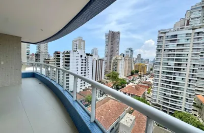 Apartamento com 3 dormitórios à venda, 131 m² por r$ 1.900.000,00 - boqueirão - santos/sp