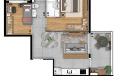 Aurora - apartamento à venda no aurora – praça da árvore 68 m² 2 dorms 1 suíte 1 vaga pronto para morar!