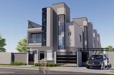 Sobrado à venda em curitiba, capão raso, com 3 quartos, 127,73m²