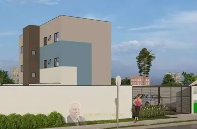 Apartamento à venda, no residencial antonio contin,  em curitiba, cajuru, com 1 quarto, 25,11m²