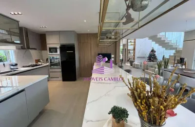 Casa mobiliada com 4 dormitórios à venda, 333 m² - alphaville - santana de parnaíba/sp
