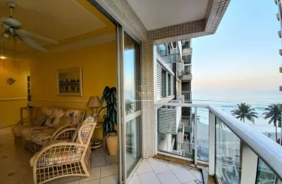 Apartamento frente mar à venda na praia das astúrias - guarujá - 3 dormitórios.