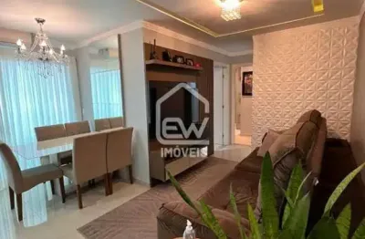 Apartamento semimobiliado com 67m² no residencial petra em guaramirim, sc