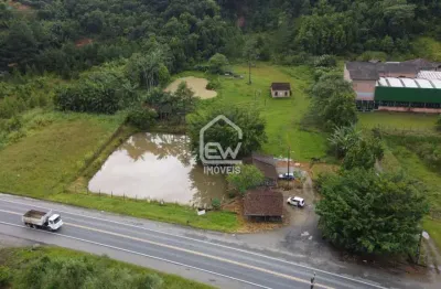 Terreno frente para rodovia sc-108 com 31.287m² em massaranduba, sc