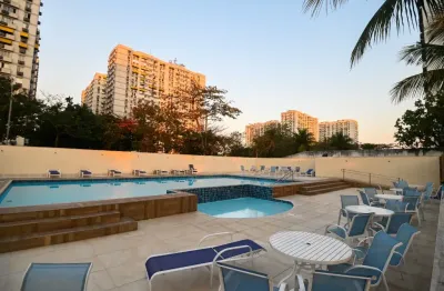 Excelente apartamento mobiliado oportunidades pontões da barra - 2 quartos - 1 vaga