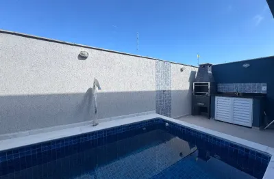 Casa nova com piscina e suíte no bairro cibratel, itanhaém sp
