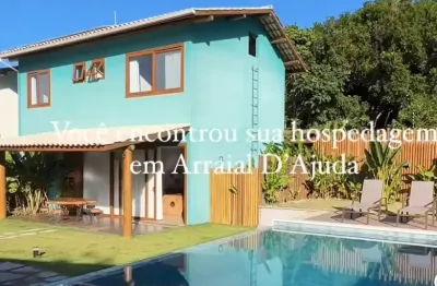 Linda casa mobiliada em arraial d'ajuda na praia de pitinga