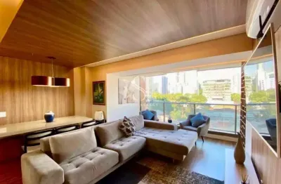 Condomínio habitarte verde no brooklin - apartamento mobiliado de 84m2 com 1 quarto, sendo 1 suíte.