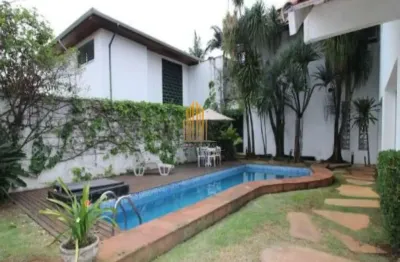 Brooklin paulista - sp, casa residencial de 550m² com 4 dormitórios, 2 suítes, 7 vagas.