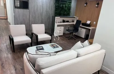 Edificio the taj office tower na vila olímpia, conjunto comercial mobiliado de 125m² com 3 vagas.