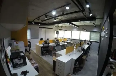 Edificio new avenue, conj comercial de 90m2 com 4 salas, mobiliado e 2 vagas á venda em vila olimpia