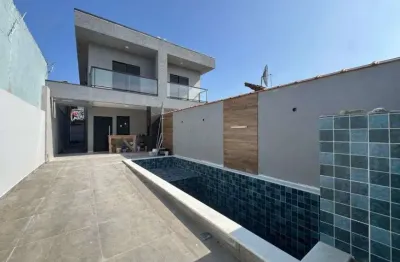Casa para venda em itanhaém, jardim magalhães, 2 dormitórios, 2 suítes, 1 banheiro, 2 vagas