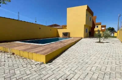 Casa em condomínio para venda em itanhaém, jequitibá, 2 dormitórios, 2 suítes, 1 banheiro, 1 vaga