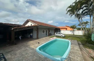 Casa para venda em itanhaém, bopiranga, 3 dormitórios, 1 banheiro, 10 vagas
