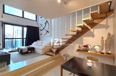 Apartamento com 1 suíte para alugar, 70 m² por r$ 7.000/mês - itaim - são paulo/sp