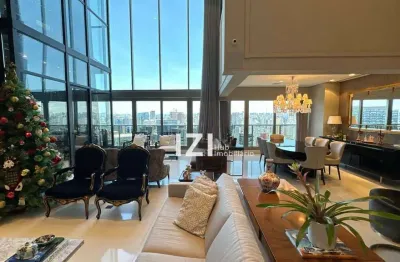 Cobertura com 4 suítes à venda, 481 m² por r$ 45.000.000 - vila olímpia - são paulo/sp