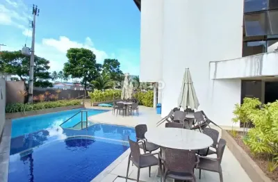 Apartamento flat mobiliado 1 quarto varanda gourmet piscina privativa - ipojuca